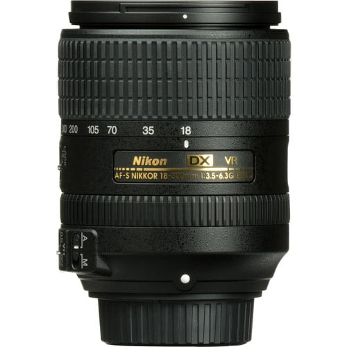 Met name Teken een foto pit Nikon 18-300mm f/3.5-6.3G VR DX ED AF-S Nikkor-Zoom Lens - Walmart.com