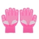 thumbnail image 3 of Guantes de patinaje para niñas y niños Guantes elásticos Guantes de punto térmico con de imitación transparentes Rosa Azul Blanco Negro Rosa S Sunnimix Guantes de punto para niños, 3 of 8