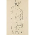 thumbnail image 3 of Egon Schiele 11x14 Black Modern Framed Museum Art Print Titled - Female Back Act (1998), 3 of 5