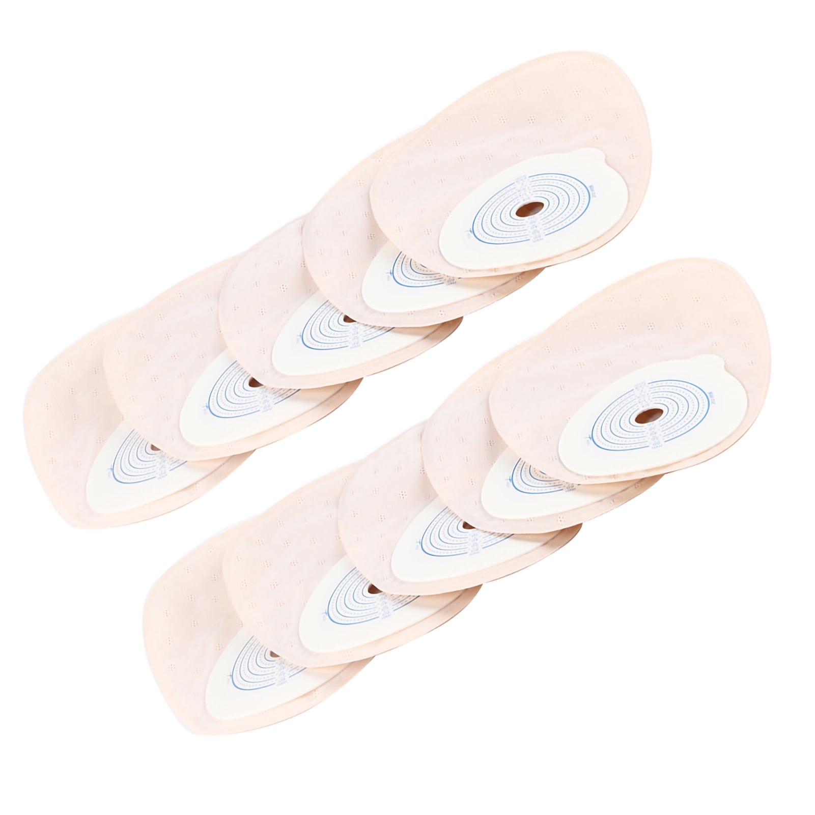 Haofy 10pcs/Pack Ostomy Bag, System Medicals Drainable Colostomy Bag, Skin-friendly Hydrocolloid Film Cut Size Brace Ostomy Supplies For Body Stoma Car