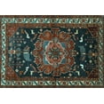 thumbnail image 1 of Ahgly Company Indoor Rectangle Persian Light Blue Traditional Area Rugs, 2' x 3', 1 of 4