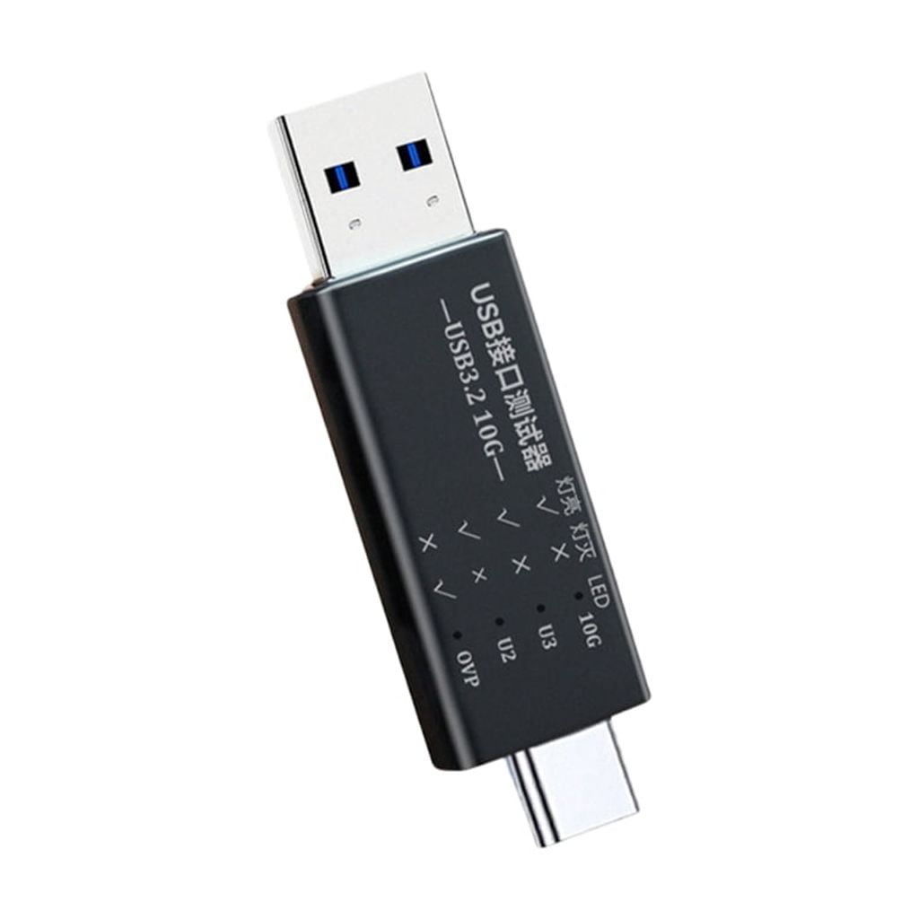 AOOOWER USB C to USB 3.2 Type A Adapter Supports 10Gbps Data Rate and Fast Charging with LED Voltages Display