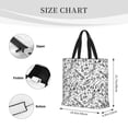thumbnail image 2 of KLL winter Ski Element Pattern Aesthetic Tote Bag for Women Beach Bag Shopping Bags Shoulder Bag Reusable Grocery Bags, 2 of 5