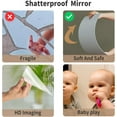 thumbnail image 2 of Gym Mirrors for Home, Acrylic Flexible Wall Mirror, 12" x 12" Square Extra Thick 2mm Safe Shatterproof Mirrors for Wall Bedroom Door Closet Mirror, 2 of 5