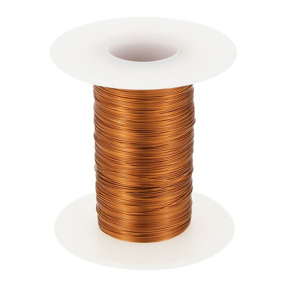 28 AWG Magnet Wire, 28 Gauge Enameled Copper Wire, 2 OZ Magnetic Coil Wire for Transformer, Motor, Electric, 180C(356F)