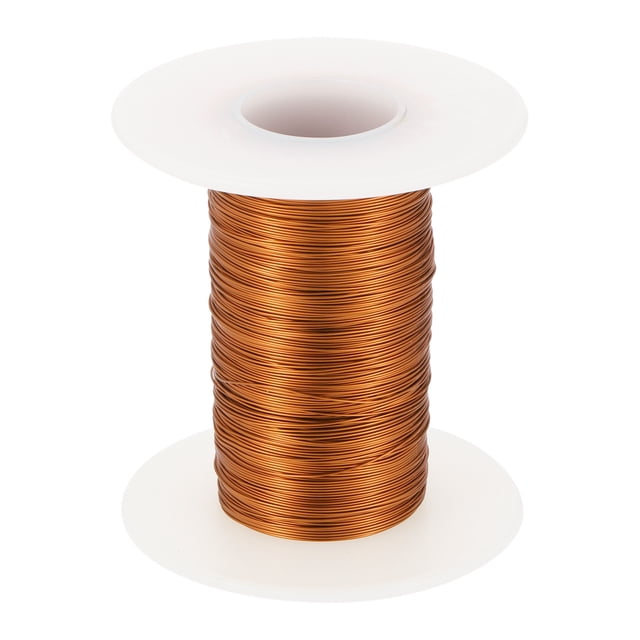 Alambre Magnético 28 AWG, Alambre de Cobre Enameled de 28 Calibres, Alambre de Bobina Magnética de 2 OZ para Transformador, Motor, Eléctrico, 180C(356F)