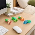 thumbnail image 7 of Back-to-School 3D Printed Articulated Squid Fidget Toy, Multicolor Flexible Desk Decor for Adults & Teens, Stress Relief Gadget with Movable Joints, 4.33" x 1.38" B, 7 of 7