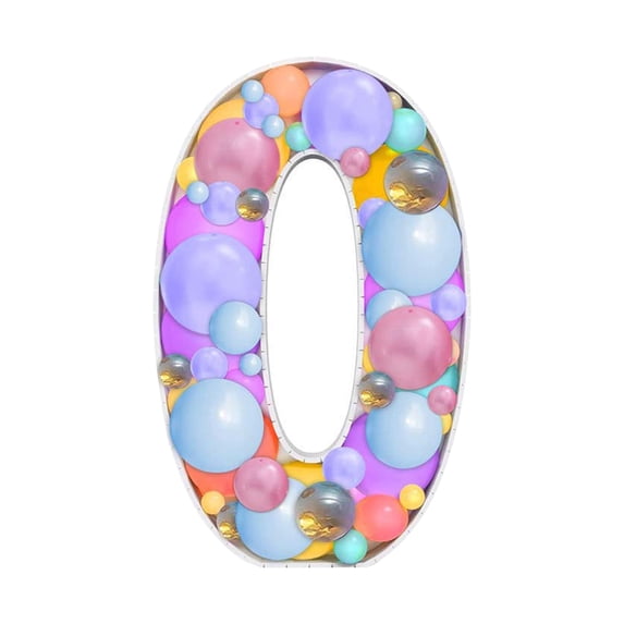 Creative Background Decoration Birthday Mosaic Digital Balloon Display Stand Balloon Column Kt Board