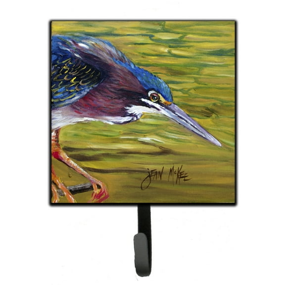 Carolines Treasures JMK1226SH4 Green Heron Leash or Key Holder 7Hx4.25W multicolor