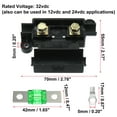 thumbnail image 2 of Unique Bargains 30A Fuse Kit 4 ANS Holders 7 x 30 AMP Fuses 8 x Heat Shrinks 8 x Cable Lugs for Car Auto Dual Battery, 2 of 6