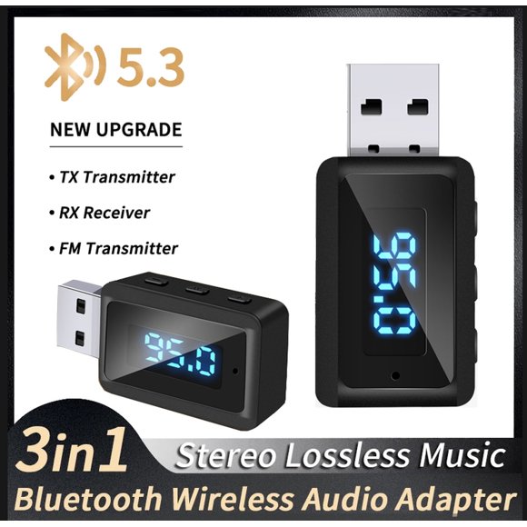 Car Bluetooth 5.3 Charger FM Transmitter Car Bluetooth Receiver Car Bluetooth FM Transmitter USB Charger Auto Accessories