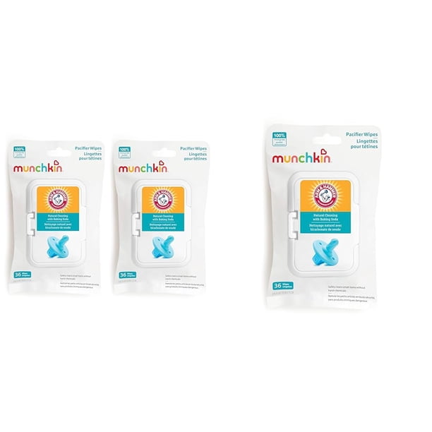 Toallitas para chupetes Munchkin Arm & Hammer 2x72 y 1x36, 108 toallitas