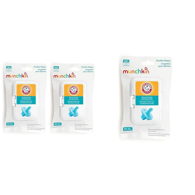 Toallitas para chupetes Munchkin Arm & Hammer 2x72 y 1x36, 108 toallitas