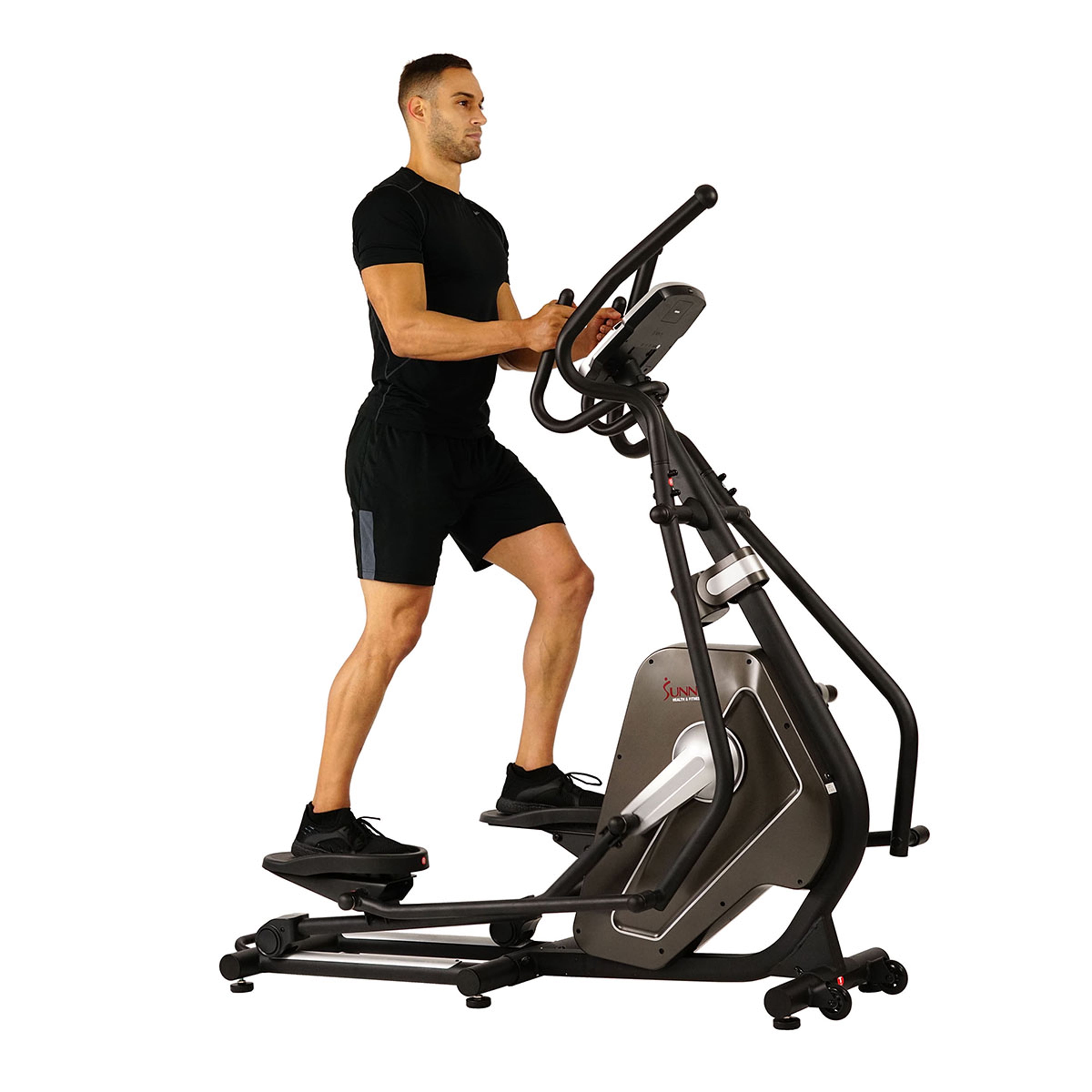 Sunny Health Fitness Elliptical Trainer w Holder Monitor Heart Rate SF E3862 Walmart