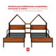 thumbnail image 4 of UTILIA Literas Individuales 2 Camas Separables Marrón 194cm, Diseño Casita, Guardarrail de Seguridad, Sin Box Spring, 4 of 7