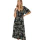 thumbnail image 1 of Dorothy Perkins - Vestido Midi Floral Manga Ángel para Mujer (Monocromático), 1 of 3