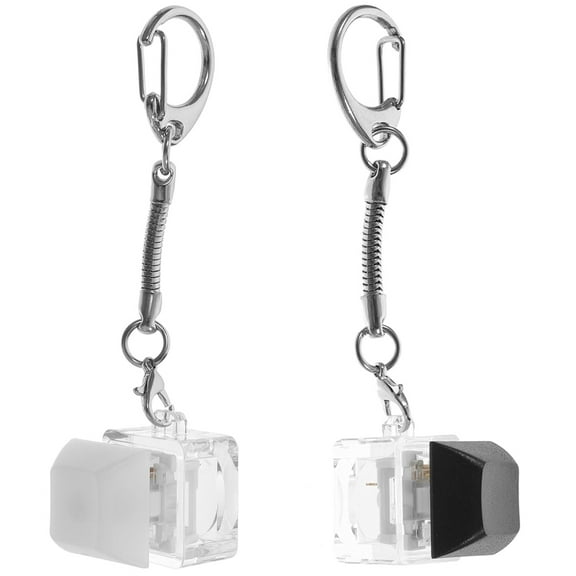 unbranded  2 Pcs Puff Ring Pendant Mechanical Keyboard Keychain