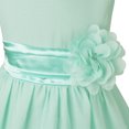 thumbnail image 4 of iiniim Robe Sans Manches en Chiffon pour Fille Bébé, Concours, Mariage, Demoiselle d'Honneur, Fête d'Anniversaire, Robe Formelle Turquoise 14, 4 of 7