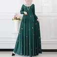 thumbnail image 1 of mtvxesu Robes pour Femmes, Robe d'Été Mode pour Femmes Ample à Manches Longues à Col Rond Imprimée Longueur Cheville Robes Décontractées, 1 of 6
