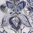 thumbnail image 3 of Lush Decor Cynthia Jacobean Room Darkening 18" x 52" + 2" Header Floral Blue 100% Polyester 3" Rod Pocket Single Valance, 3 of 3