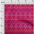 thumbnail image 2 of oneOone Cotton Cambric Pink Fabric Geometric Craft Projects Decor Fabric Printed By The Yard 42 Inch Wide, 2 of 4