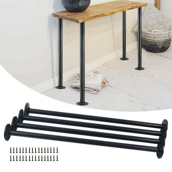 Heavy Duty Pipe Table Desk Leg Industrial Metal Furniture Leg DIY 4pcs 30in