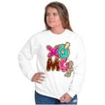 thumbnail image 3 of XOMG POP Cookie Crunch Band Logo Women Plus Size Sweatshirt Brisco Brands 2X, 3 of 5