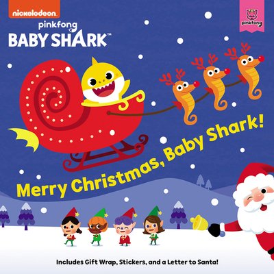 Pre-Owned Baby Shark: Merry Christmas, Baby Shark!: A Christmas Holiday Book for Kids [With Stickers and Gift Wrap and a Letter to Santa] (Paperback) 0062965875 9780062965875