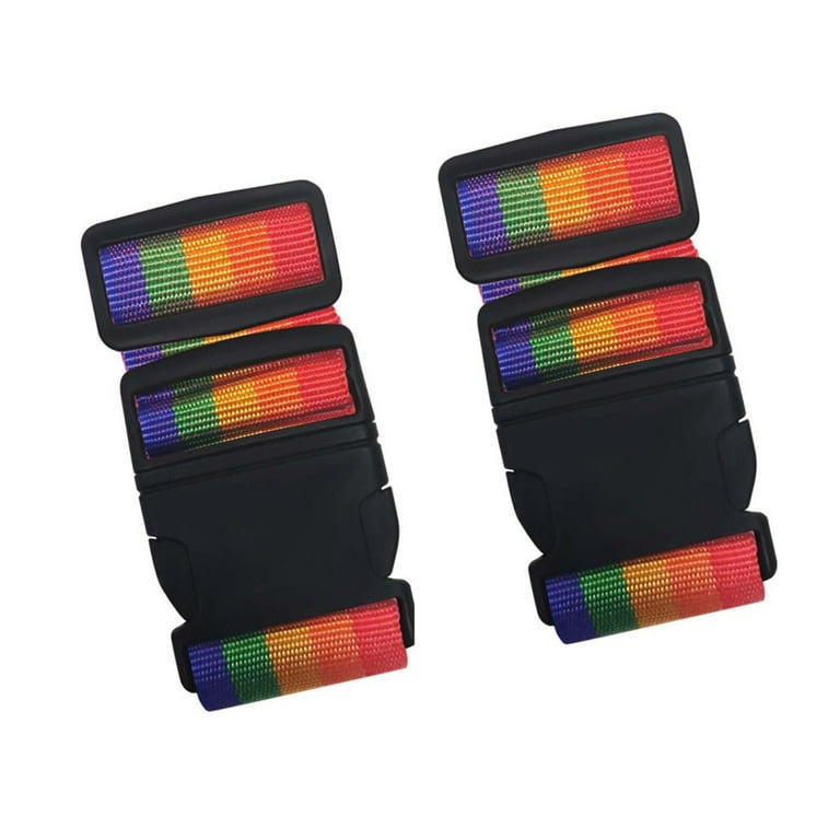 Personalised rainbow luggage outlet straps