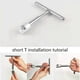 thumbnail image 4 of Car Dent Repair Puller, Auto Repair Tool Kit with 18 Pieces Plastic Film Metal T-Handle Dent Remover Universal Car Accessories, 4 of 4