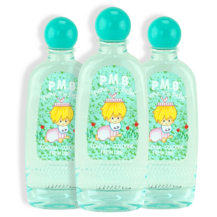 Para Mi Bebe Baby Cologne 8.3 fl oz, Fresh Lime Scent for Babies (Pack of 3)