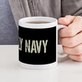 thumbnail image 4 of CafePress - Black Flag: Fly Navy Mug - 11 oz Ceramic Mug - Novelty Coffee Tea Cup, 4 of 4