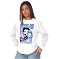 thumbnail image 5 of Kanji Style Cartoon Bring on the Boop Women's Long Sleeve T Shirt Brisco Brands S, 5 of 6