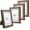 Brown, variant on 4-Pack 5x7 Shadow Box Frame Set, Rustic Wood Picture Frames w/Tempered Glass for Wall & Tabletop Display, Brown Farmhouse Decor