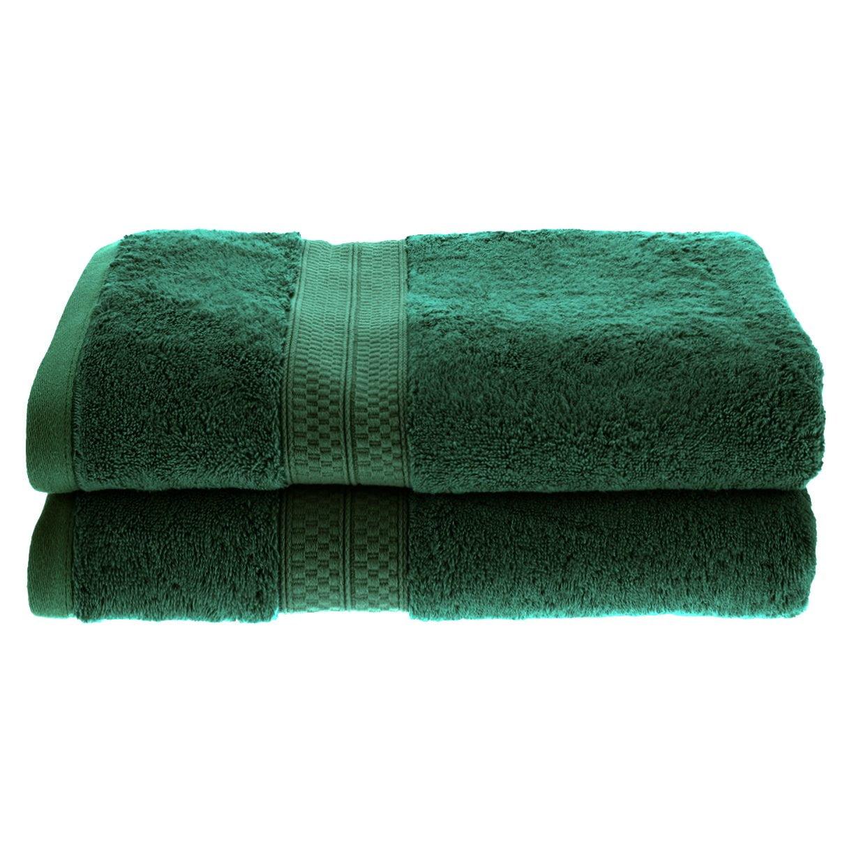 Rayon from Bamboo 650 GSM 2Piece Bath Towel Set Hunter Green