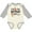 Natural and Heather, variant on Inktastic I'm the Birthday Boy Boys Long Sleeve Baby Bodysuit
