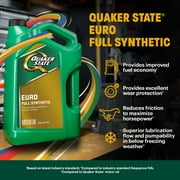 (2 pack) Quaker State Euro Full Synthetic 5W-40 Motor Oil, 1 Quart