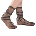thumbnail image 2 of MSJUHEG Sheer Socks,Mesh Socks,See Through Socks,Trouser Socks Women,Lace Socks,Simple Socks Breathable Broken Flower Pile Socks Simple Skin Printed Socks Gray 6 One Size, 2 of 3