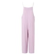 thumbnail image 6 of MSJUHEG Sweatpants Women Camisole Tops For Women Womens Casual Jumpsuit Comfortable Shoulder Strap Loose Jumpsuit Pocket Summer Fashion Jumpsuit Overalls Pink Xl, 6 of 7