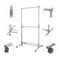 Ollieroo Stainless Steel Foldable Clothes Displaying Rack Height