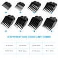 thumbnail image 2 of Professional Hair Clipper Guide Combs, Clipper Guide Comb Set, 8 Sizes Coded Cutting Guides, Universal Replacement Hair Clipper Comb Attachments for Clippers Trimmers, Black, 2 of 5