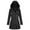 Black, variant on Winter Coats for Women Women’s Solid Rain Jacket Outdoor Jackets Hooded Raincoat Windproof