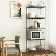 Lowestbest 5 Tier Wire Shelving, Metal Storage Shelves, Heavy Duty Adjustable Shelf Standing Kitchen Rack, Black (21.25 x 11.42 x 59.06)