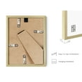 thumbnail image 3 of HAUS AND HUES 6x8 Gold Metal Picture Frame - 6x8 Photo Frame - Features Premium Aluminum, Vertical Hanging, Easel Back for Tabletop, Home, Office (6x8 in, Gold, Set of 1), 3 of 6