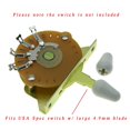 thumbnail image 2 of Dopro 2 uds guitarra interruptor de pastilla de 5 vías interruptor de punta perilla de interruptor para USA FD Strat/Tele/Stratocaster blanco, 2 of 5