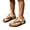 Gold, variant on Girls Vacation Flower Flat Sandals Thong Sandals With Adjustable Strap Kids Summer Footwear 4-13 Years