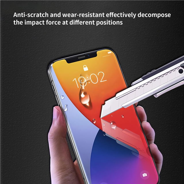 5.8inch Cellphone Screen Protector Fall-Resistant Tempered Glass 9D Screen Protective Cover Mobile Phone Film Scratch-Resistant Tempered Film Replacement for Iphone 11 Pro/XS/X