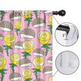 thumbnail image 4 of Blackout Kids Curtains,Pink Hedgehog Rose Pattern Childrens Insulated Curtains Set Of 2,Bedroom Essentials,Toddler Room Decor 52"x63"(132x160cm), 4 of 4