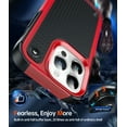 thumbnail image 3 of LEYI for iPhone 15 Pro Case, Soft Bumper Resilient Shock Absorb for 15 Pro Case-Red, 3 of 7