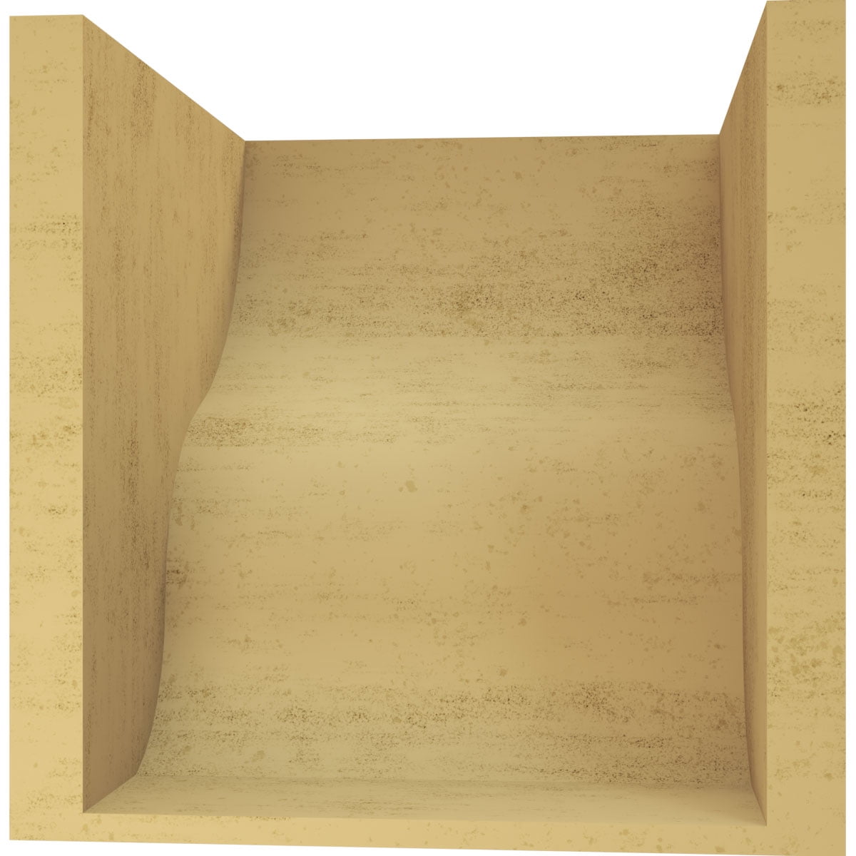 11"W x 11"D x 11"H Wide Greensboro Rough Cedar Woodgrain TimberThane Corbel, Primed Tan